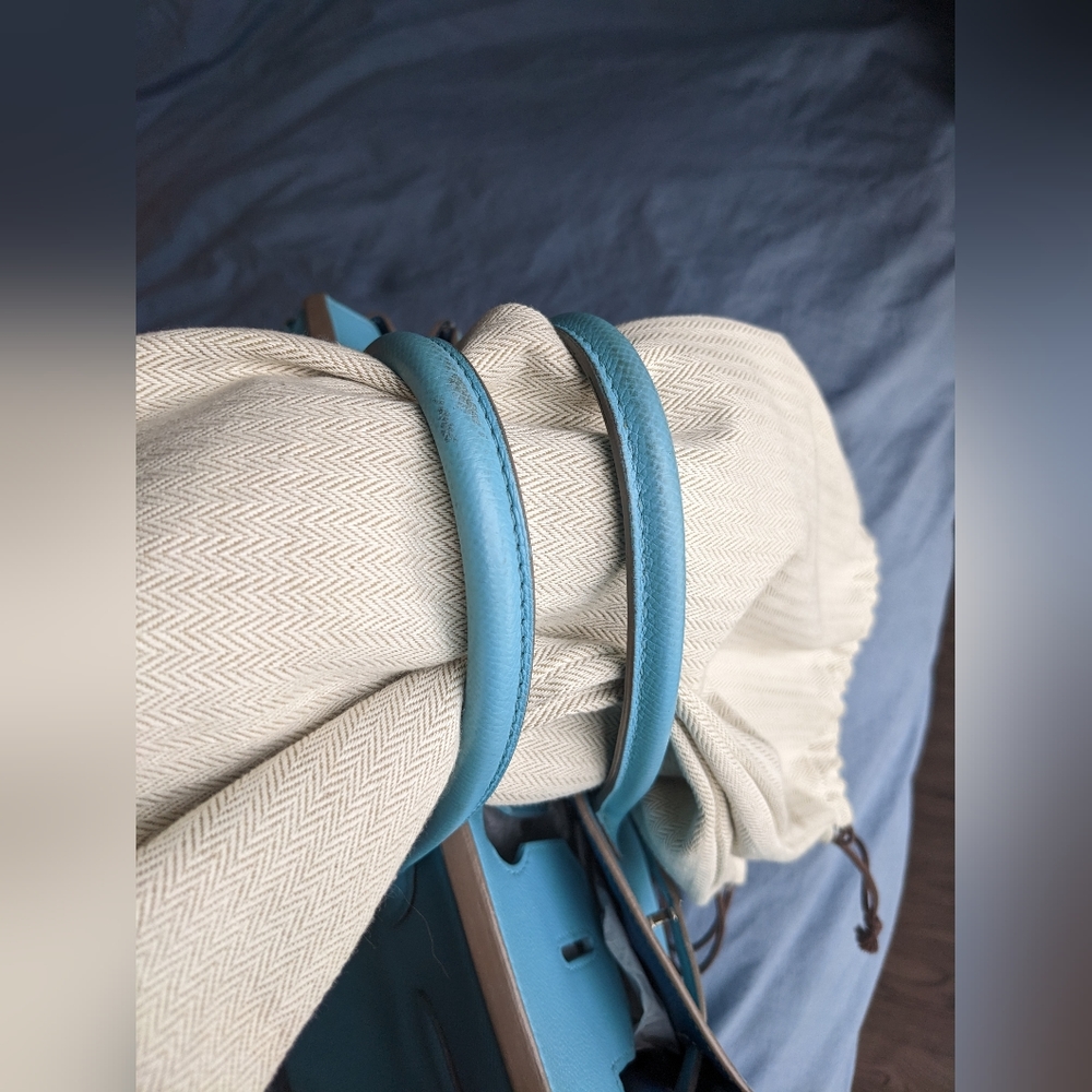 Hermes Birkin 30 Celeste/Mykonos - Picture 5 of 14